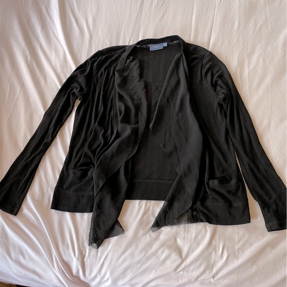 Simply Vera Black Drape Sweater - Picture 5 of 11